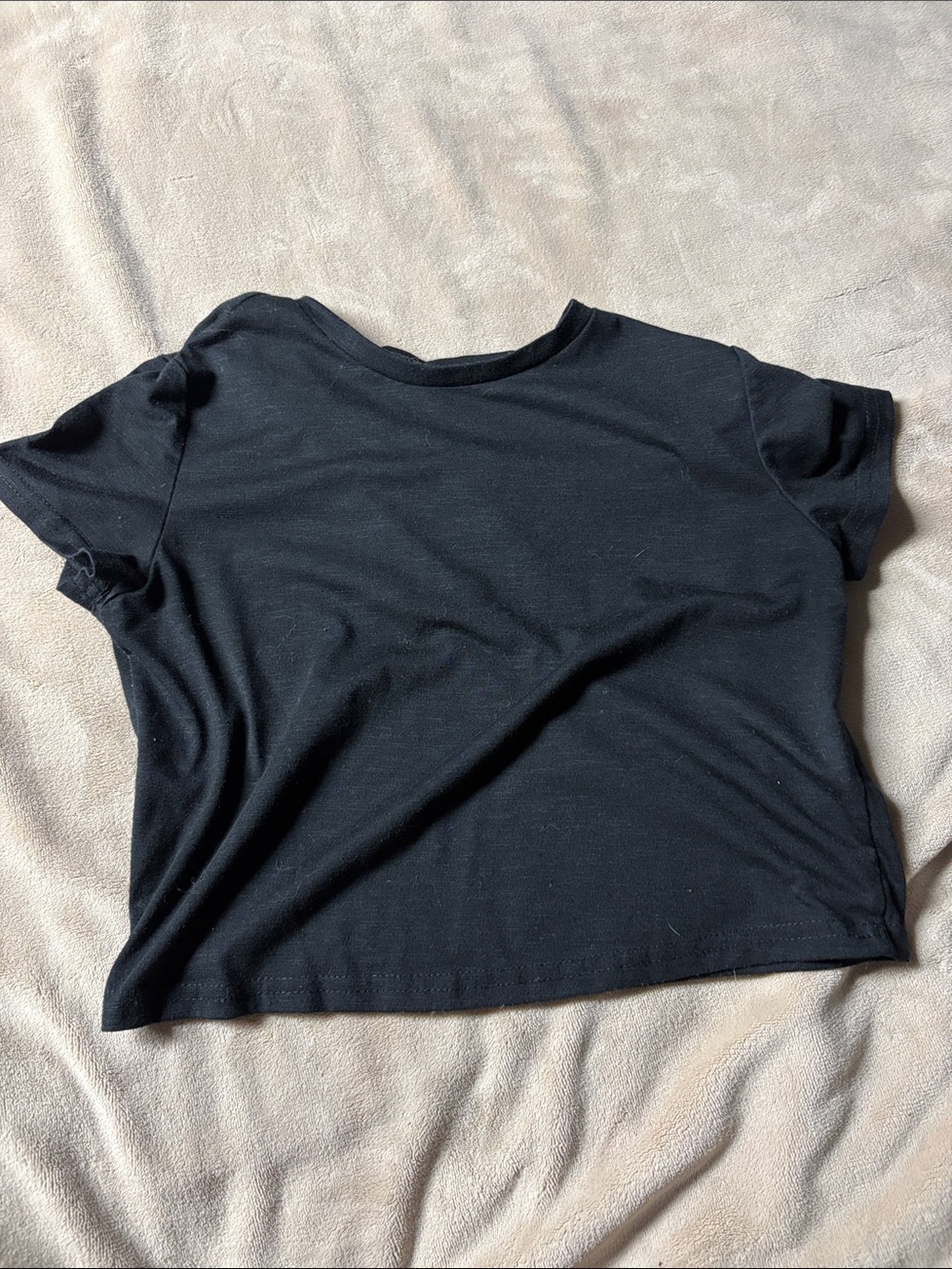 SHEIN Black Short Sleeve Crewneck Tee